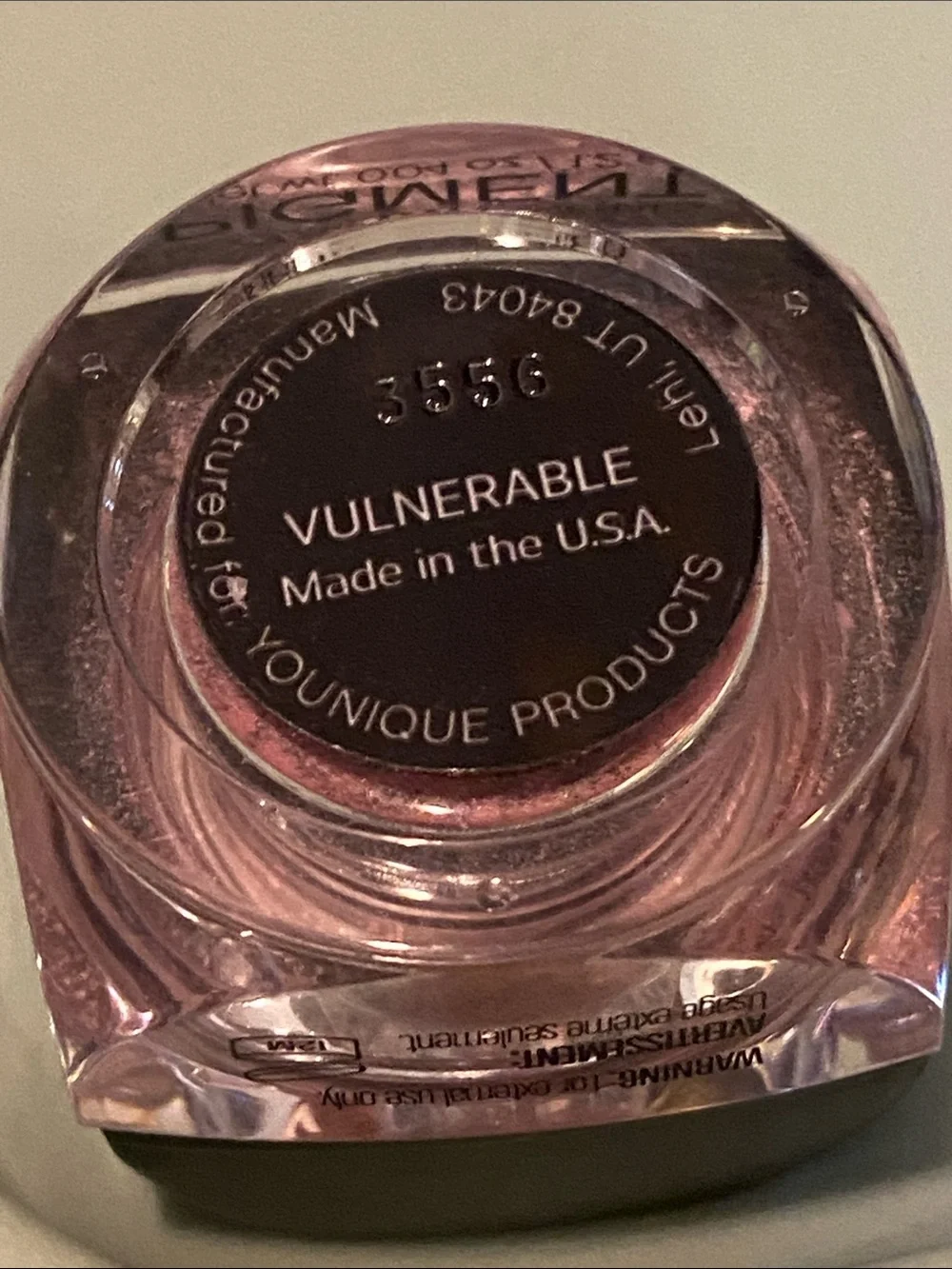 Younique Pink Pigment Loose Eyeshadow Vulnerable